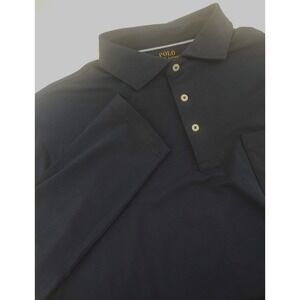 NWT Polo Ralph Lauren Performance Long Sleeve Polo Shirt Mens Classic Fit Navy L